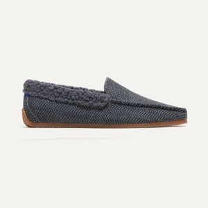 Rothy’s Men's Slipper in Charcoal Herringbone, Size 9